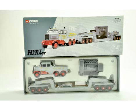 Corgi Diecast Truck issue comprising No. 17602 Scammell Contractor Heavy Haulage Set in the livery of Sunters. Appears very g