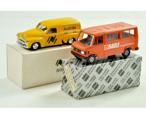 Trax Limited Edition Van plus Conrad Mercedes Transporter Wagon. Excellent with Boxes. Note: We are always happy to provide a
