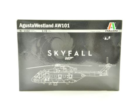 Italeri 1/72 Plastic Model Kit comprising Skyfall 007 Agusta Westland AW101. Ex Trade Stock, verified complete. Note: We are 
