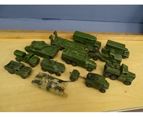 Vintage Dinky Supertoys diecast military vehicles&nbsp;