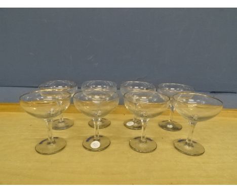 8 Vintage Babycham glasses&nbsp;
