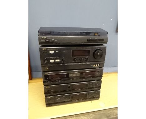 Vintage Aiwa separates HiFi with turntable (plugs removed)&nbsp;