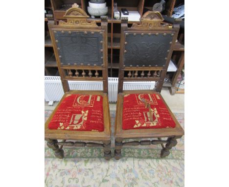 A pair of vintage re-upholstered chairs&nbsp;