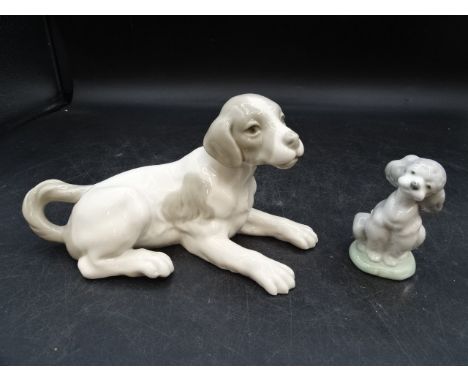 Boxed Lladro 'A Friend for Life' figurine and Nao dog figurine H10cm approx&nbsp;