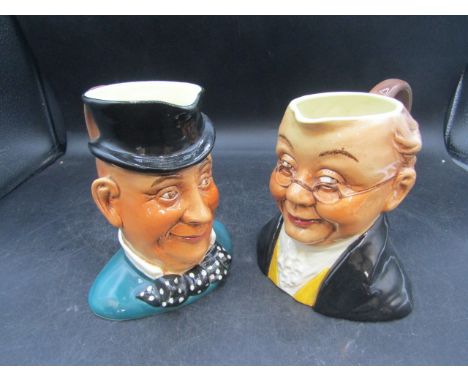 2 Sylvac toby jugs 15cmH