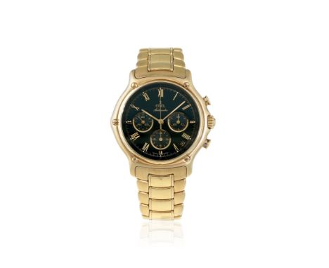 Ebel, 1911, réf. 8134901, montre-bracelet chronographe en or 750Mouvement: cal. 134, automatiqueBoîtier: n°38, diam. 39 mmCom