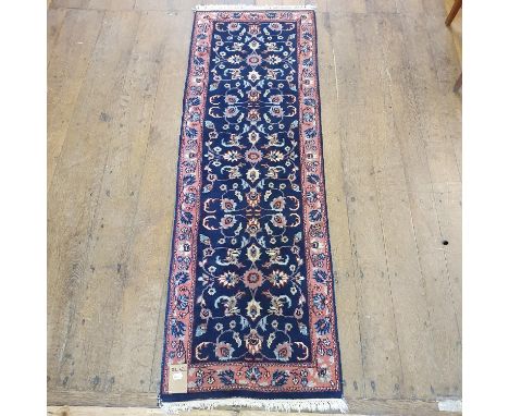 A Persian Kashan runner, 184 x 64 cm 