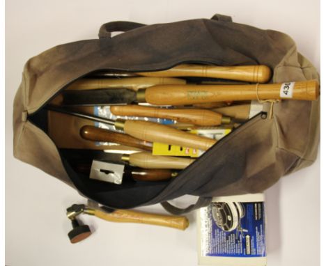 A collection of precision woodworking tools.