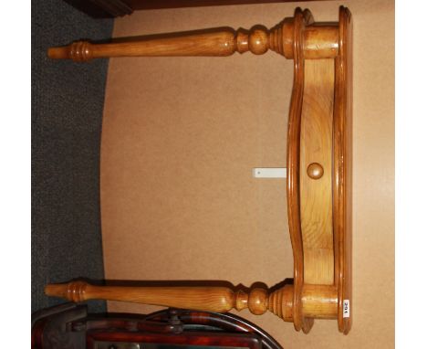 A Victorian pine console table, W. 84cm.