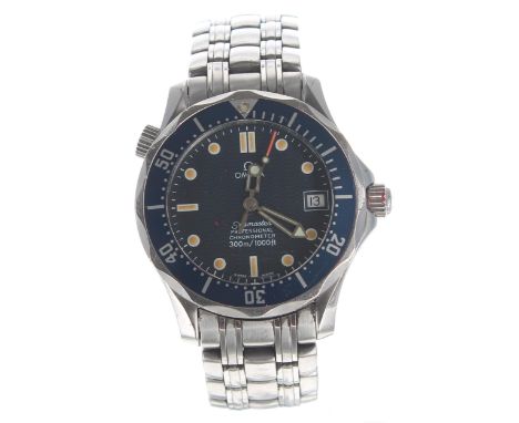 Omega Seamaster Professional Chronometer 300m/1000ft automatic stainless steel gentleman's bracelet watch, ref. 255180000, no