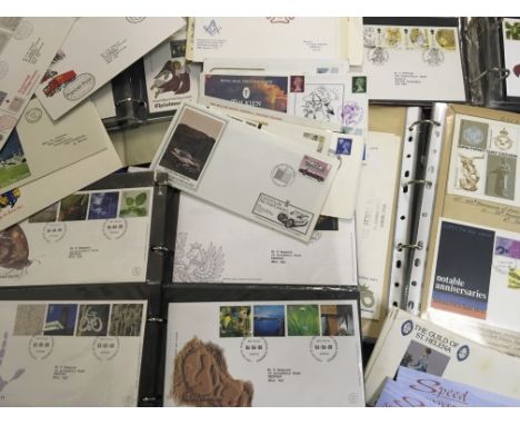 Six boxes of First Day Covers and special hand stamped covers.
