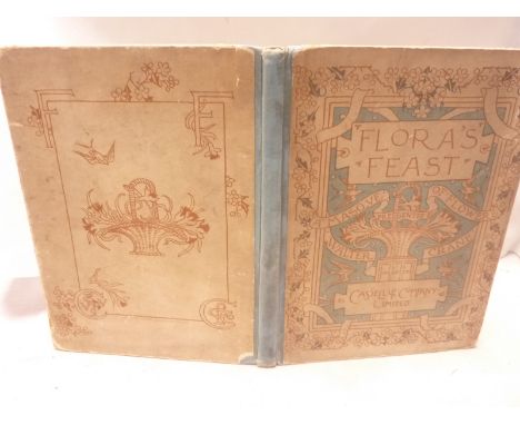 CRANE WALTER.  Flora's Feast, A Masque of Flowers. Col. plates & decs. Small quarto. Orig. dec. brds. 1889.