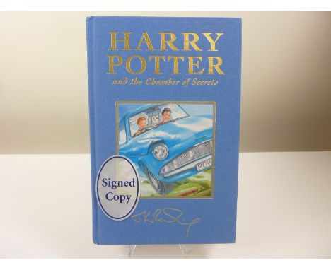 ROWLING J. K.  Harry Potter & The Chamber of Secrets. SIGNED COPY. Orig. blue pict. cloth gilt with bookmark, nice cond. Sign