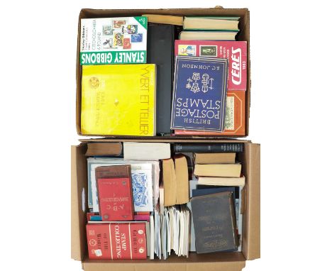 Two cartons filled with approx. 70 volumes from vintage to 2007 with foreign catalogues including 1990s Michels still useful 