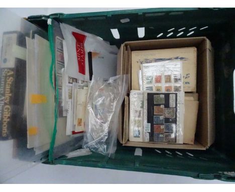 A plastic crate with a good range of material including a binder of 1935 Silver Jubilee with 36 sets mint and 35 used, incl. 