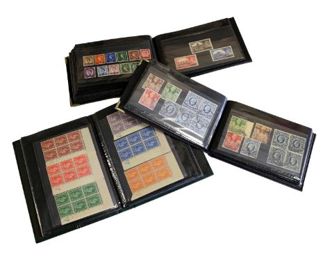 Over 400 mint/MNH and used stamps presented on cards in three small cover albums, good sets as well as errors and varieties, 