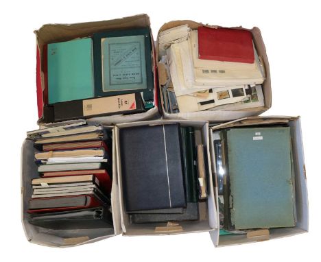 Worldwide accumulation in five cartons, many thousands of stamps in over 30 volumes and loose, including vintage pages and lo