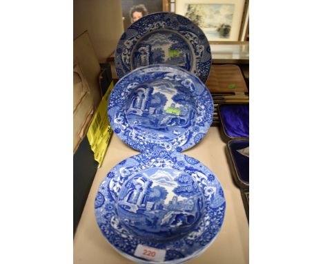 A selection of Spode Italian pattern dessert bowls