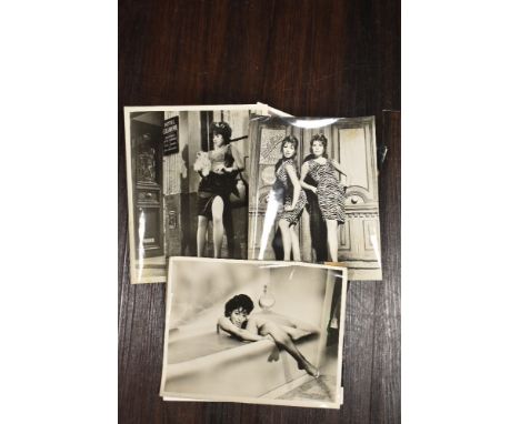 A selection of vintage erotic photographic prints for sexploitation films