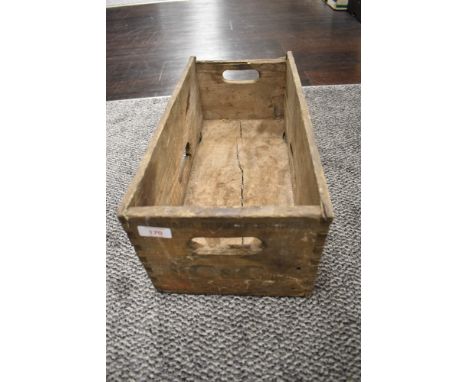 A vintage advertising crate for Cantrell and Cochrane