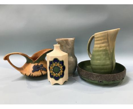 A collection of Masons, art pottery etc.