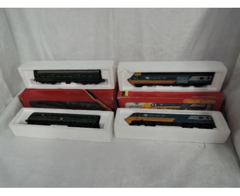 Two Hornby 00 gauge Power &amp; Dummy Car Sets, BR Diesel Power Car R157 and HST Power/Dummy Power Cars R069, both boxed