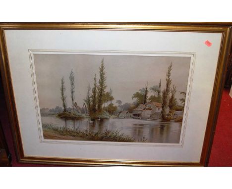 W.M. McKewan - Offley Mill on the Thames, lithograph; and R.E. Reynolds - Horse-power, pencil signed lithograph (2)