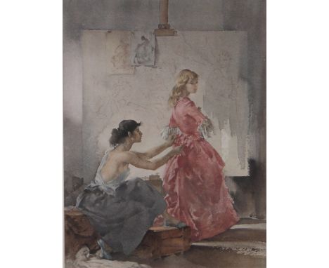 William Russell Flint (1880-1969),colour print, Spanish girls, signed in pencil, i 14.5" x 11", framed.