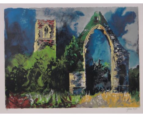 John Piper (1903-1992),colour screen print, Babingley 1982, signed in pencil no. 30/100, i 17" x 23", framed.