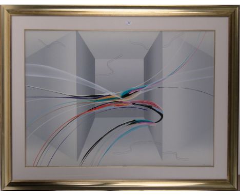 Elba Alvarez (Venezuelan born 1944),colour screen print, Gord, signed in pencil no. 28/200, i 33" x 46", framed.