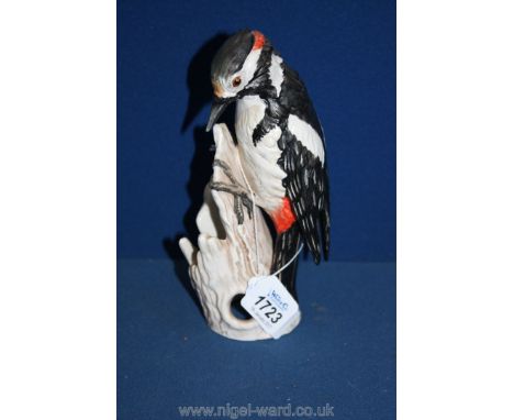 A Goebel figure of a Woodpecker, 7 1/4'' tall.