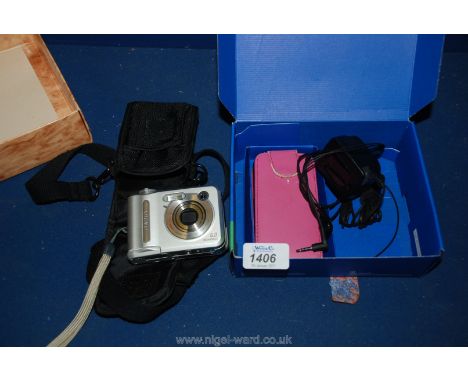 A Casio QV-R61 digital Camera 6.0 mega pixels and a Nokia C3-000 with charger.