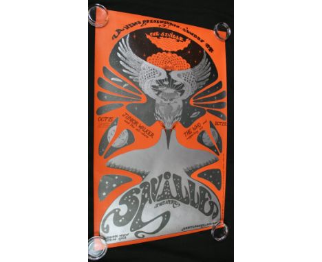 HAPSHASH OSIRIS POSTER (OAS4) - for The Who and others appearance at The Saville on Oct 15th and 22nd 1967.  Measures 19.5" (