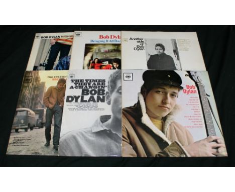 BOB DYLAN - Collection of 6 x LPs in great condition to include S/T (BPG 62022) orange label, The Times They are a Changin' (