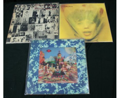 ROLLING STONES - Collection of 3 x original UK LPs to include Satanic Majesties Request (mono 1st press LP in 3D gatefold sle