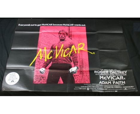 THE WHO/ MCVICAR - 1980, Polytel, Original UK Quad (76 x 105cm) poster. Condition is VG+ to Ex. Poster has been folded. 