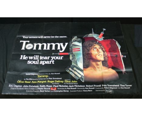 THE WHO TOMMY - 1975, Polydor, Original UK Quad (76 x 105cm) poster. Condition is VG+ to Ex. Poster is folded.
