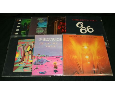 PROGRESSIVE ROCK - Collection of 7 x LPs to include Yes - The Yes Album (plum Ex/VG+) and Yessongs (1st press with Yes inners