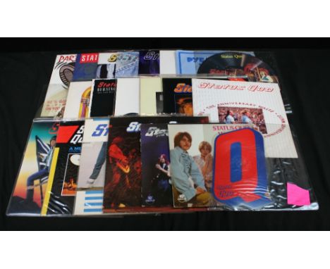 STATUS QUO AND RELATED - Collection of 19 x 12" singles, 2 x 10" LP's and 1 x 7" shaped picture disc. Titles to include Rolli