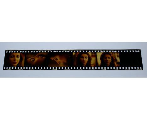 KATE BUSH - strip of 35mm colour transparencies featuring five fantastic photographic images of Kate Bush whilst in make up a