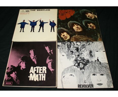 BEATLES/ROLLING STONES - Collection of 4 x original UK mono LPs to include Beatles - Help! (mono 1st - VG+/VG+ - some writing