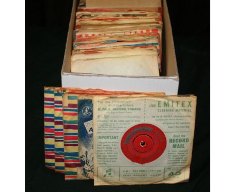 PARLOPHONE, BRUNSWICK & HIS MASTERS VOICE - Collection of 59 x 7" to include 18 x Parlophone (including purple labels), 10 x 