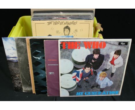 THE WHO & SOLO - Collection of 21 x LPs, 4 x 12" Singles and 1 x box set to include My Generation, Backtrack 4, Tommy, Live a