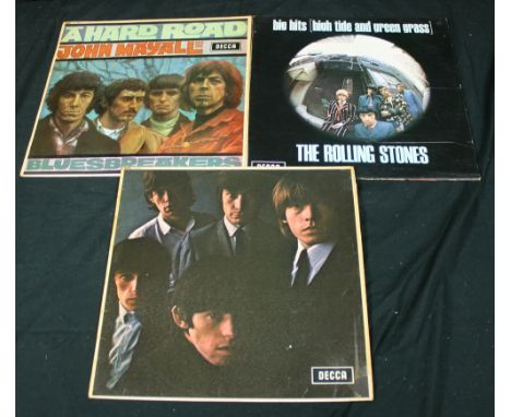 THE ROLLING STONES & JOHN MAYALL - Collection of 3 x LPs to include The Rolling Stones No 2 (LK 4661) UK unboxed Decca with 1