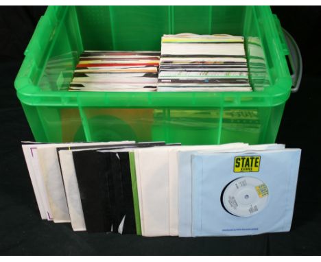 ROCK & POP - Great collection of approximately 140 x 7" singles to include artists such as Burlitz, The Running Jumping Stand