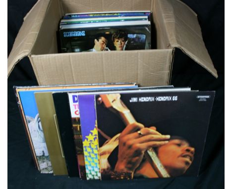 CLASSIC ROCK - Collection of 3 x 7" & 35 x LPs to include Jimi Hendrix x 2, Deep Purple x 5, John Mayall & The Bluesbreakers,