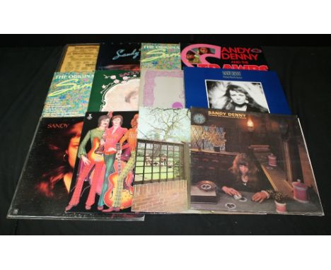 SANDY DENNY/ FAIRPORT CONVENTION/ FOTHERINGAY - Collection of 12 mainly UK albums with titles to include The North Star Grass