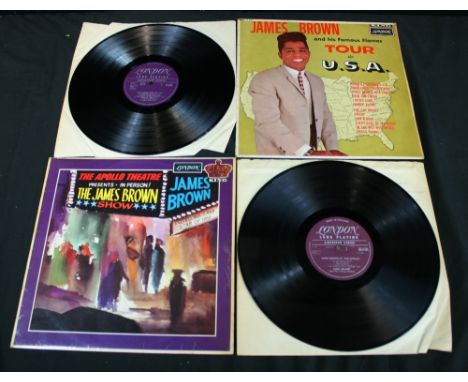 JAMES BROWN - Collection of 2 x original LP's. The first LP is James Brown At "The Apollo" (HA 8184 - EX/VG+). The record is 