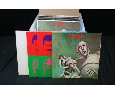 QUEEN - Collection of 30 x LPs with duplication to include Jazz (x3), News of the World (x2), Hot Space (x2), A Night at the 