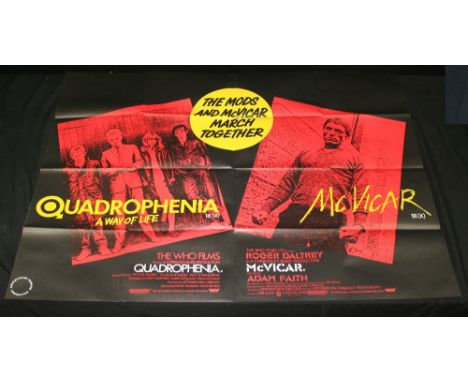 THE WHO/ MCVICAR/ QUADROPHENIA - , Polytel, Original UK Quad (76 x 105cm) poster advertising both films. Condition is VG+ to 